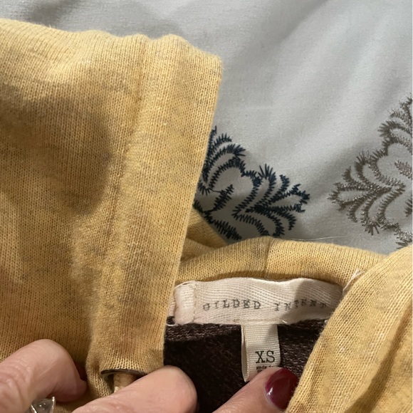 Unique Gilded intent color block hooded sweatshirt - Picture 5 of 7